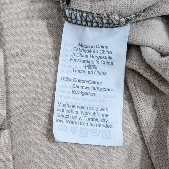 Madewell Women's Easy Crop Short Sleeve Tee in Cottontail Camo XL - Picture 5 of 6